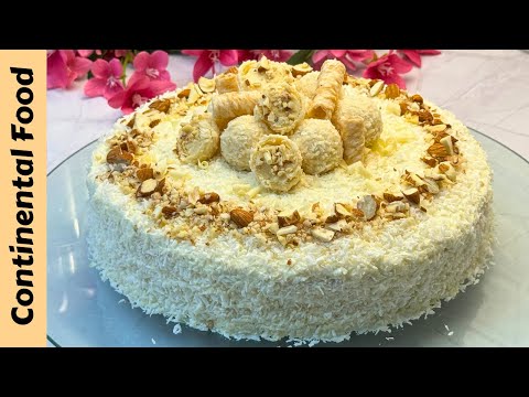 Famous Raffaello Cake Recipe with Continental Food