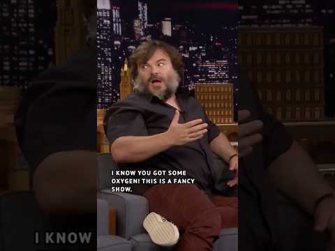 #JackBlack never fails to make an epic entrance! 🤘 #FallonFlashback