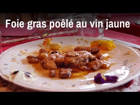 Recette de chef : foie gras poêlé au vin jaune et au miel de Savoie