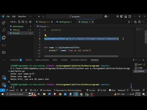 Python Program 2 Assignment Codekpi