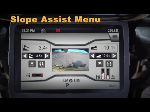 Cat® Next Gen Dozer Monitor: Slope Assist Menu