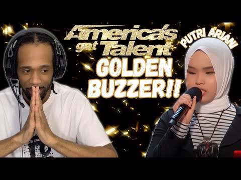 First Time Hearing Putri Ariani | "GOLDEN BUZZER Simon Cowell" | AGT 2023 (REACTION)