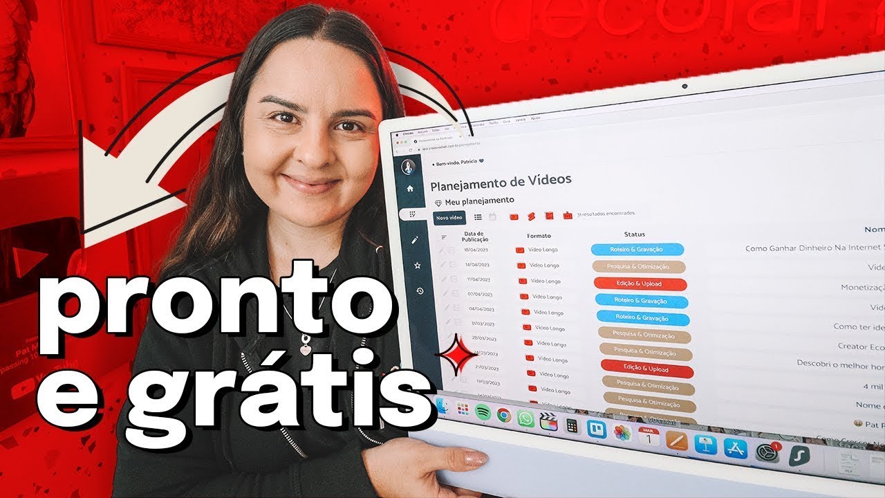 Calendário De Conteúdo Para YouTube PRONTO e GRATUITO: Nunca Mais Fique Sem Ideias De Vídeo!