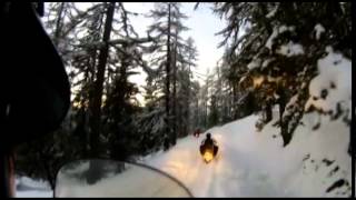 preview picture of video 'rando motoneige - sport loisir - les orres hautes alpes'