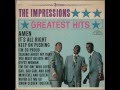THE IMPRESSIONS - GROW CLOSER TOGETHER - LITTLE LP GREATEST HITS - ABC PARAMOUNT ABCS 515
