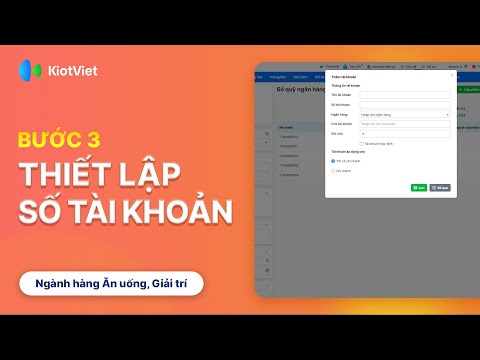 Thiết lập số tài khoản