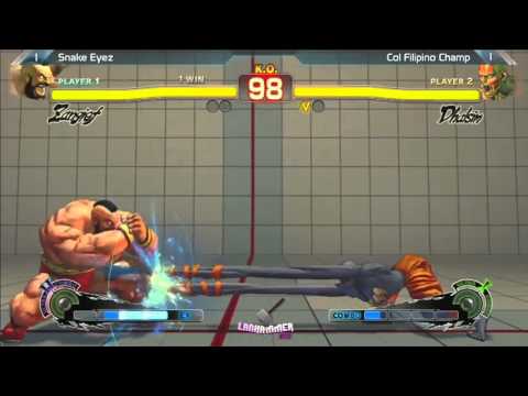 Lanhammer2013　Snake Eyezザンギエフ) vs Filipino Champ(ダルシム)