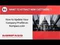 How To Update Your Company Profile On Kompass