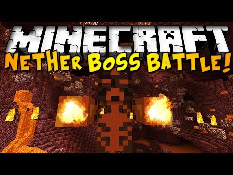 EPIC Minecraft NETHER BOSS BATTLE! (Single-Player)
