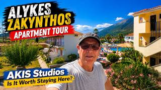 Alykes Zakynthos Apartment Tour.  AKIS Studios,  Is it Worth Staying Here ?