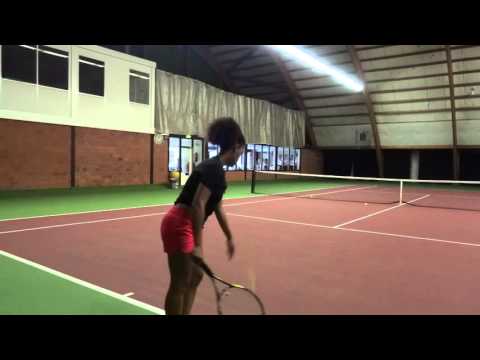 College tennis recruiting video of Laura van der Hage