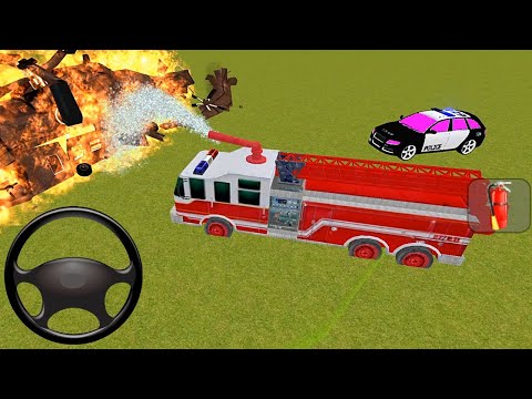 Fire Truck Rescue Simulator 3D -  Firefighter Emergency Truck Driver #7 - Android Gameplay