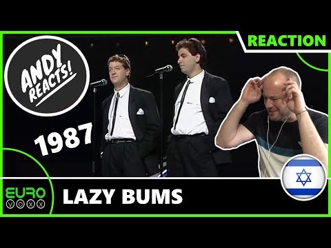 ANDY REACTS! Lazy Bums - Shir Habatlanim / שיר הבטלנים  -  (Israel 1987) EUROVISION REACTION!