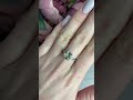 Серебряное кольцо с зеленим аметистом 1.82ct