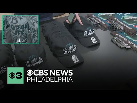 Philadelphia Eagles fans flock to Dicks in Wilmington to grab NFC championship merchandise