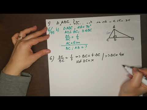 Teorema catetei | clasa a VII- a