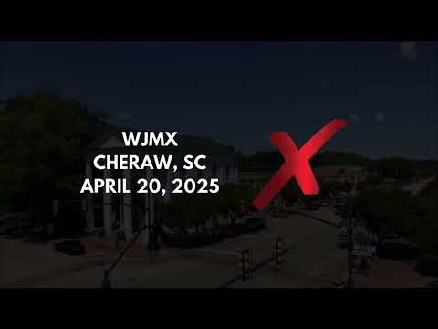 WJMX-FM Cheraw, SC (103X) | Hourly Station ID | April 20, 2025