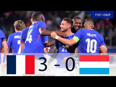 France - Luxembourg - 3-0 - 2024 Friendly International - All Goals and Highlights.