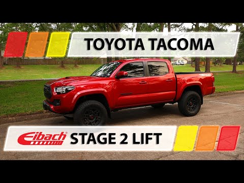 Toyota Tacoma Mods | Eibach Pro-Truck Coilover Stage 2 Lift Kit | Toytec 1" Rear Lift Block Kit