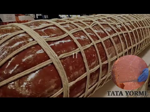 THE BIGGEST AND LONGEST MORTADELLA IN THE WORLD /italian mortadella