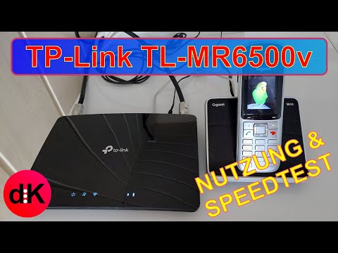 TP Link TL MR6500v  Festnetzersatz O2 my Home M LTE 4G 5G Speedtest Camper mit Telefonie Kein DSL