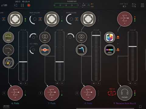 App Klevgränd Pads [4 instances + 8 AUv3 effects] HQ (iPad5 - Zé Osório)