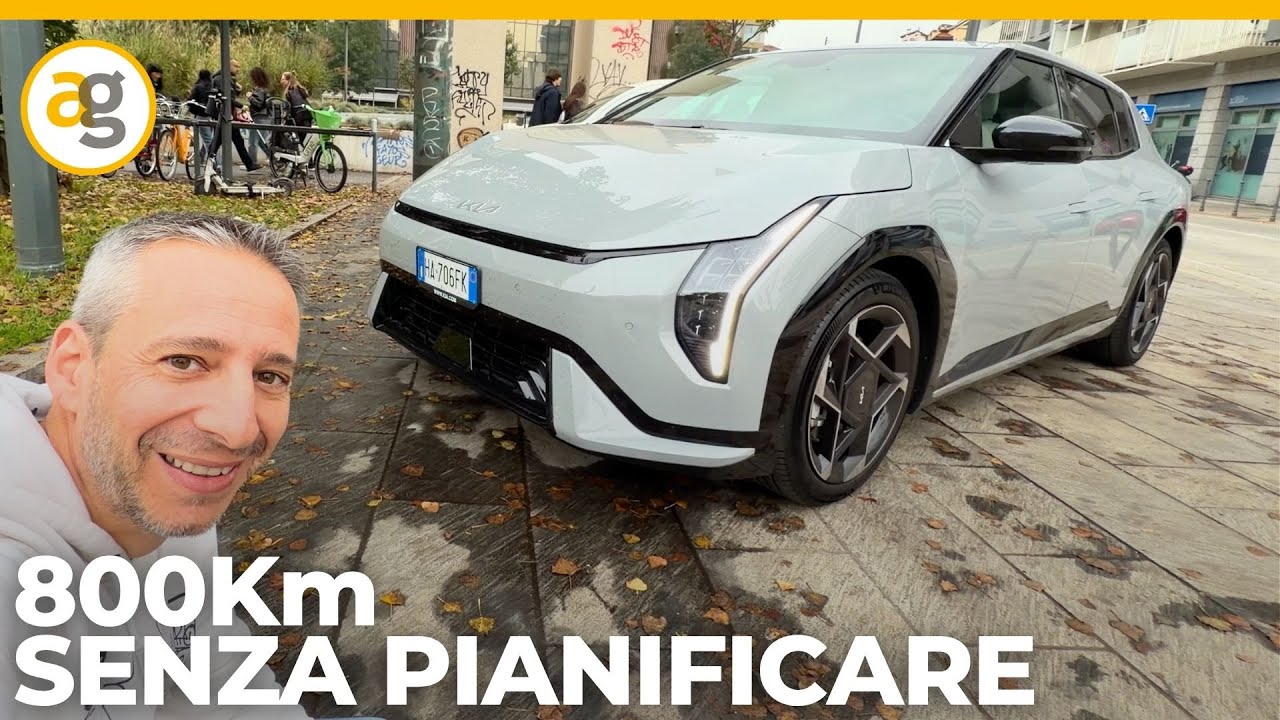 VIAGGIO SENZA PIANIFICARE in ELETTRICO Si PUO' FARE? 800Km "A CASO" con KIA EV4