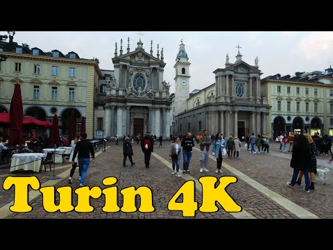 Turin, Italy Walking tour [4K].