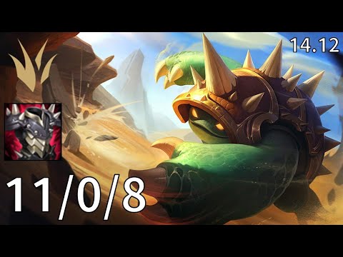 Rammus Jungle vs Nocturne - EUW Master| Patch 14.12