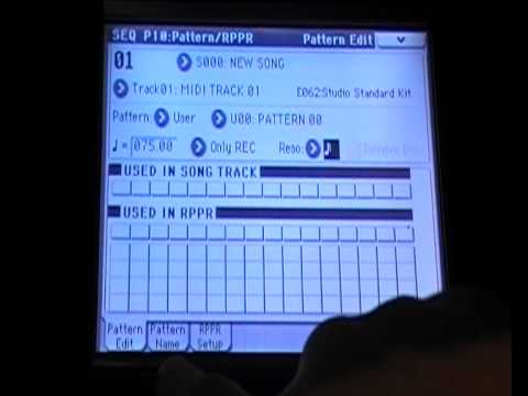KORG M50 GRABACION DE DRUMS PATTERNS.avi