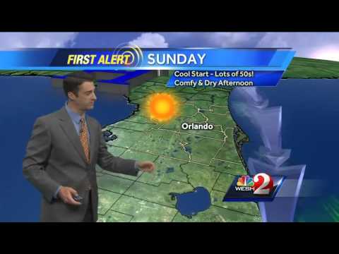 Cold front arrives Saturday