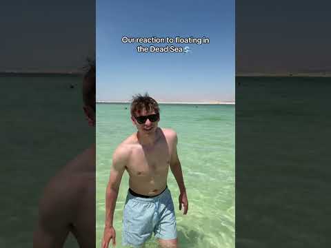Floating on water without trying #deadsea #shorts