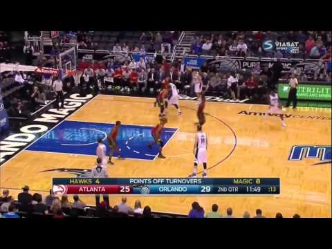 Mario Hezonja vs Atlanta Hawks 20.12.2015 (4Pts)