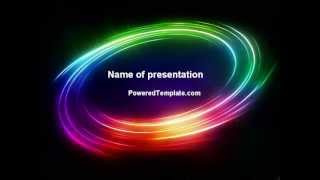 Rainbow Circle PowerPoint Template by PoweredTemplate.com