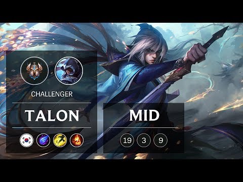 Talon Mid vs Cassiopeia - KR Challenger Patch 8.24