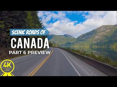 4K Scenic Roads of Canada - Driving through Vancouver Island - Part #6 - Short Preview Video