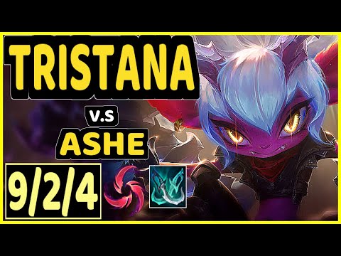HOLYPHOENIX (TRISTANA) vs ASHE - 9/2/4 KDA BOTTOM ADC CHALLENGER GAMEPLAY - EUW