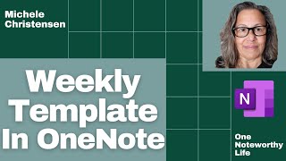 Weekly Template in OneNote | Weekly planning | Daily Planning | Plan with Me | Days of week