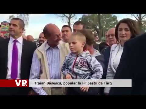 Traian Băsescu, popular la Filipeștii de Târg