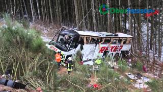 preview picture of video 'Vier Tote bei Busunglück auf der A4 am Kirchheimer Dreieck'