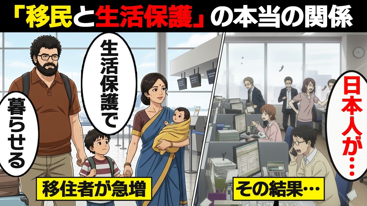 【漫画】なぜ「移民＝生活保護が増える」と言われるのか？よくある誤解と真相…【政治】
