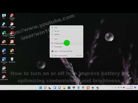 Help Improve Battery By Optimizing The Content Shown And Brightness
