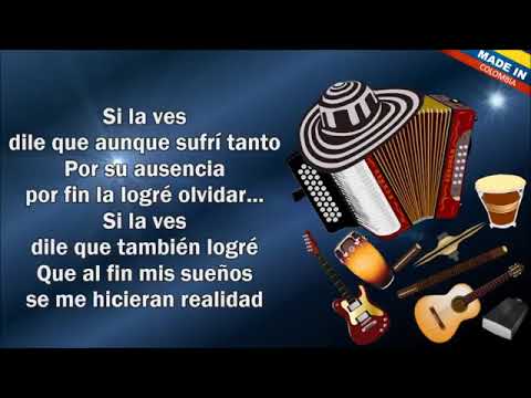 Si la ves - Los inquietos del vallenato (Letra) 1080p Full HD