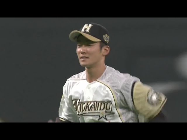 【1回表】ファイターズ・石井 横っ飛びで見事なナイスキャッチ!! 2020/8/7 F-L