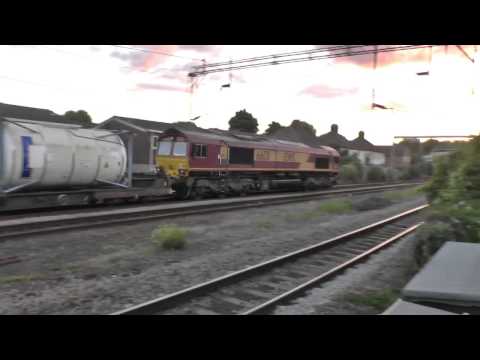 DBS 66131 on 4M83 London Gateway Dbschenker to Trafford Park Euro Term Passing Barking 08/06/2014