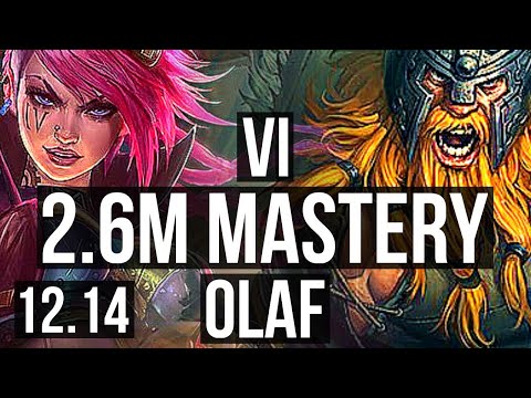VI vs OLAF (JNG) | 3/0/7, 2.6M mastery, 300+ games, Rank 12 Vi | NA Master | 12.14