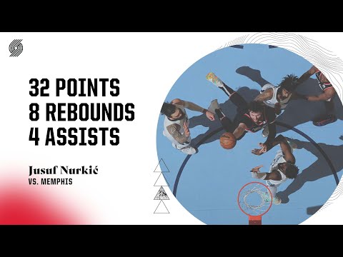 Jusuf Nurkić Highlights (32 points) | Trail Blazers vs. Grizzlies | Feb. 16, 2022