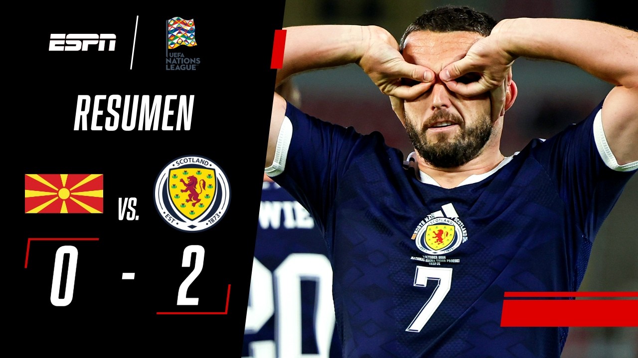 ESCOCIA GANÓ UN PARTIDO CLAVE PARA SOÑAR CON ASCENDER | Macedonia 0-2 Escocia | RESUMEN