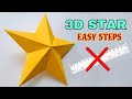 Perfect Shape 3D Star NO RULER Easy Paper Star Paper Craft