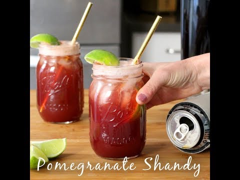 Pomegranate Shandy - Beer Cocktail for Valentine's Day